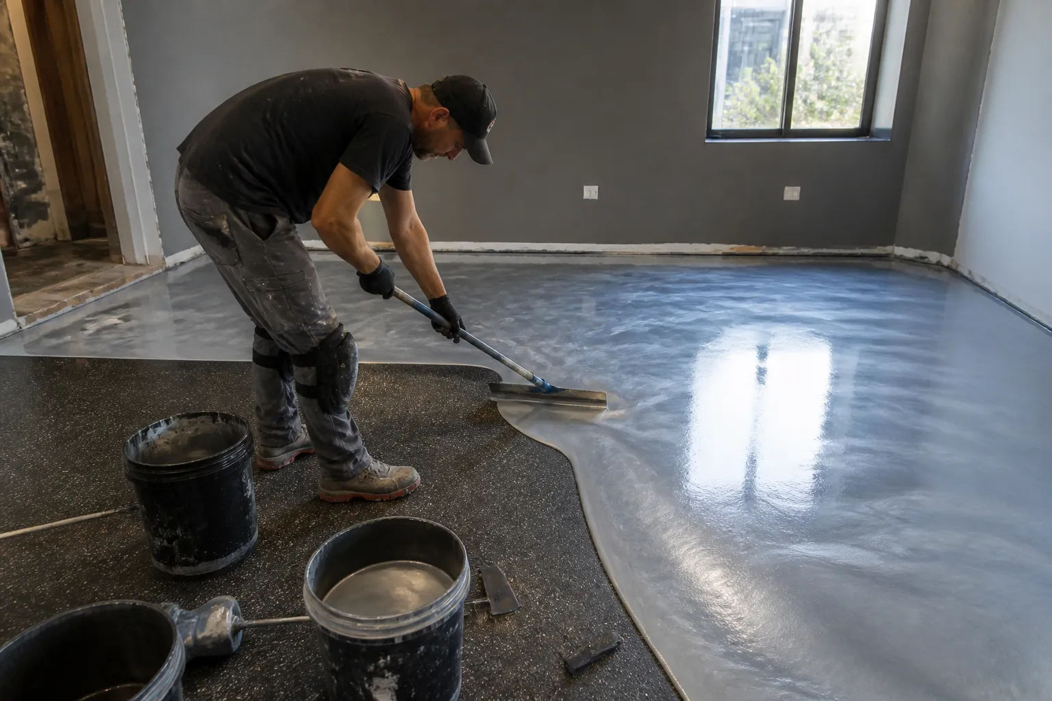 Metallic Epoxy Flooring Installation